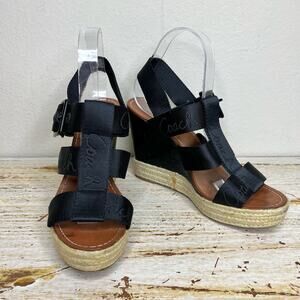 Coach Maryanne Logo Platform Sandal Espadrille Wedge Heels 9